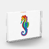Bloc Photo Hippocampe polygonal arc-en-ciel (Gauche)