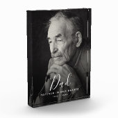 Bloc Photo Hommage funéraire commémoratif papa Photo (Gauche)