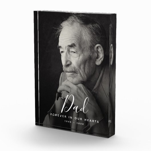Bloc Photo Hommage funéraire commémoratif papa Photo (Droite)