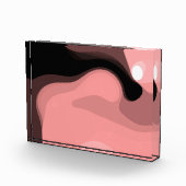 Bloc Photo Horizon coucher de soleil : rose, noir et blanc Ab (Droite)