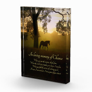 Bloc Photo Horse Memorial Hommage spirituel magnifique