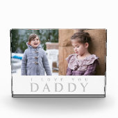 Bloc Photo I Love You Daddy Elegant 2 Photo Collage Block (Devant)