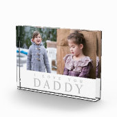 Bloc Photo I Love You Daddy Elegant 2 Photo Collage Block (Droite)