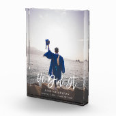 Bloc Photo Il L'A Fait Moderne Script Graduation (Droite)