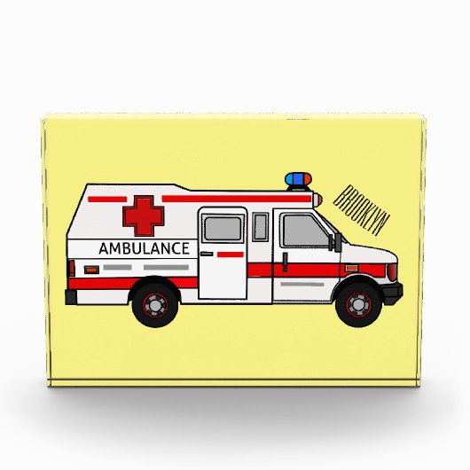 Bloc Photo Illustration d'ambulance (Devant)