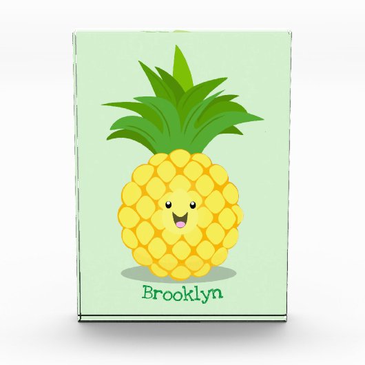 Bloc Photo Illustration d'ananas mignon (Devant)