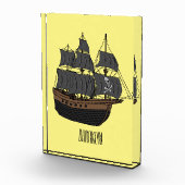 Bloc Photo Illustration de bateau pirate (Droite)