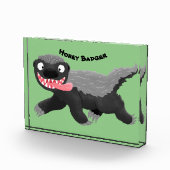 Bloc Photo Illustration de blaireau au miel affamé (Droite)