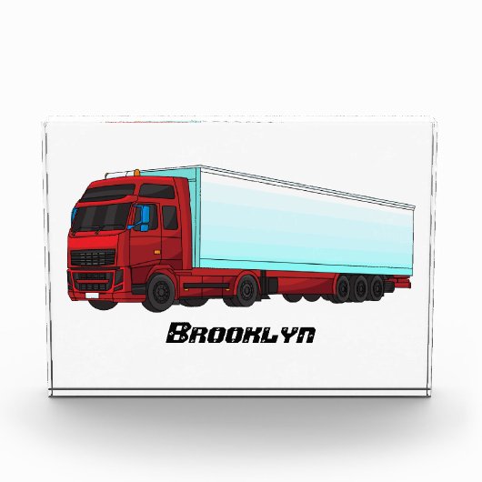 Bloc Photo Illustration de camion roumain (Devant)