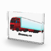 Bloc Photo Illustration de camion roumain (Droite)