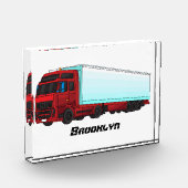 Bloc Photo Illustration de camion roumain (Gauche)
