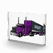 Bloc Photo Illustration de camion semi-remorque (Droite)