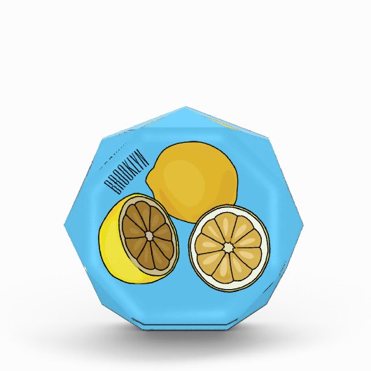 Bloc Photo Illustration de citron (Devant)