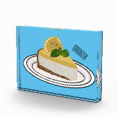 Bloc Photo Illustration de citron cheesecake (Droite)
