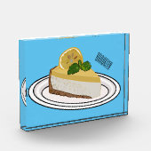 Bloc Photo Illustration de citron cheesecake (Gauche)