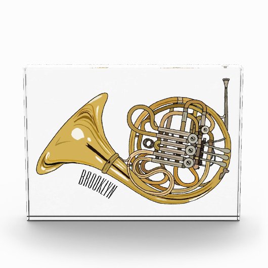 Bloc Photo Illustration de corne française (Devant)