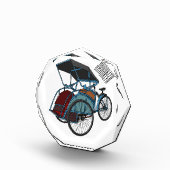 Bloc Photo Illustration de cyclo-pousse (Droite)