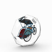 Bloc Photo Illustration de cyclo-pousse (Gauche)