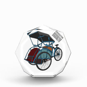 Bloc Photo Illustration de cyclo-pousse