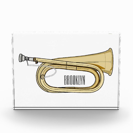Bloc Photo Illustration de dessin animé Bugle (Devant)