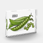 Bloc Photo Illustration de dessin de pois (Gauche)