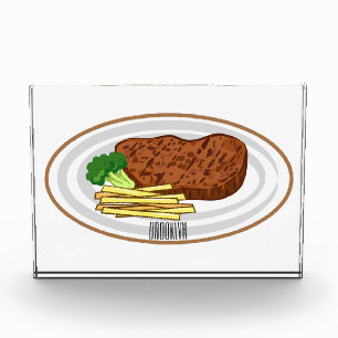 Bloc Photo Illustration de dessin de steak