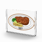Bloc Photo Illustration de dessin de steak (Droite)