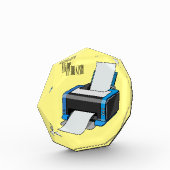 Bloc Photo Illustration de dessin d'imprimante (Gauche)