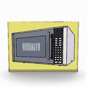 Bloc Photo Illustration de dessin sur micro-ondes