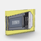 Bloc Photo Illustration de dessin sur micro-ondes (Gauche)