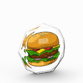 Bloc Photo Illustration de Hamburger (Gauche)