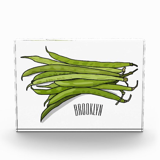 Bloc Photo Illustration de haricots verts (Devant)