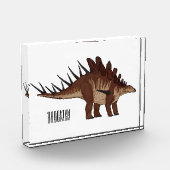 Bloc Photo Illustration de Kentrosaurus (Gauche)