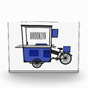 Bloc Photo Illustration de la charrette alimentaire