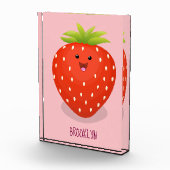Bloc Photo Illustration de la fraise Cute kawaii (Droite)