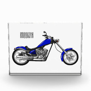 Bloc Photo Illustration de la moto à hélico
