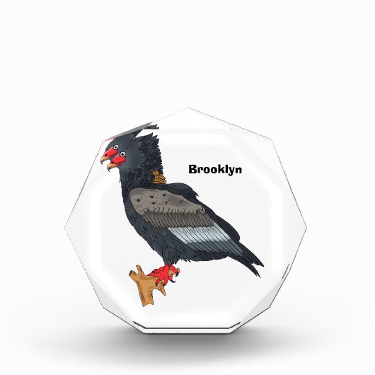 Bloc Photo Illustration de l'aigle bateleur (Devant)