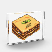 Bloc Photo Illustration de Lasagna (Gauche)