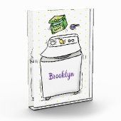 Bloc Photo Illustration de lave-linge mignonne (Gauche)