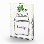 Bloc Photo Illustration de lave-linge mignonne (Droite)