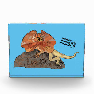 Bloc Photo Illustration de lézard à col frisé