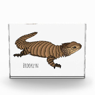 Bloc Photo Illustration de lézard à courroie de armadillo en