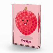 Bloc Photo Illustration de litchee rose mignon (Droite)