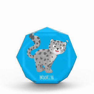 Bloc Photo Illustration de mignon léopard des neiges