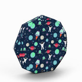 Bloc Photo Illustration de motif spatial (Gauche)
