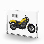 Bloc Photo Illustration de moto Cruiser (Droite)