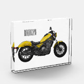 Bloc Photo Illustration de moto Cruiser (Gauche)