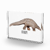 Bloc Photo Illustration de Pangolin (Droite)
