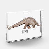 Bloc Photo Illustration de Pangolin (Gauche)
