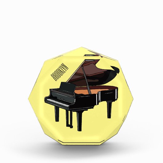 Bloc Photo Illustration de piano (Devant)